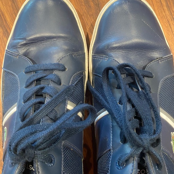 Lacoste‎ Men\'s Dark Blue Sneakers alligator logo size 13